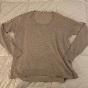 Lightweight Cream Madewell Sweater Medium